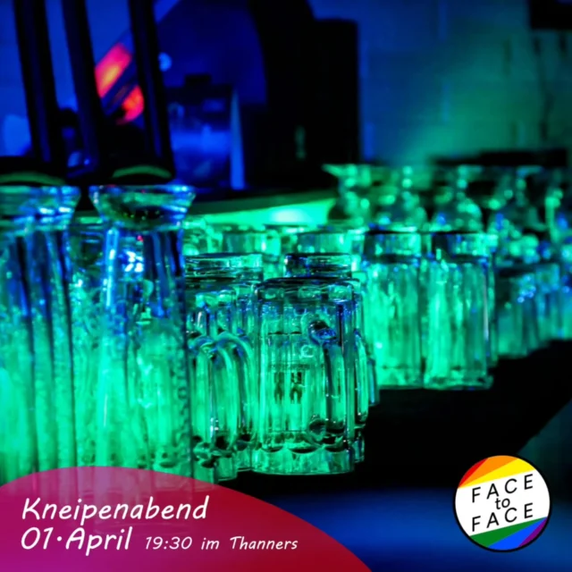 🍸 Kneipenabend
🗓 Di. 1.April - 19:30 | 📍 Thanner’s, Am Wilhelmsplatz

Wir gehen heute einfach mal gemeinsam in eine der vielen Göttinger Bars oder Cafés und genießen die Zeit.

ENGLISH
Today we simply go to one of Göttingen's many bars or cafés and enjoy the time together.

#gay #schwul #göttingen #instagay #face2face #goettingen #gaygoettingen #pride #lgbtq #gayman #gaymen #loveislove #queer #gaylove #follow #like #bisexual #schwul #activities #bar #cocktails