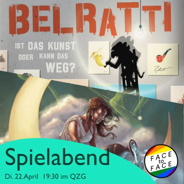 🎲 Spieleabend
🗓 Di. 22.Apr - 19:30 | 📍 VNB, Nikolaistraße 1c

Der Spieleabend von Face to Face im Queeren Zentrum!
Für Getränke, Snacks und natürlich Spiele ist gesorgt. Das Einzige was ihr mitbringen müsst, ist gute Laune und Geselligkeit!

ENGLISH:
Games night
Our Game night in the Queer Center Göttingen. We have games, snacks and drinks. Let's roll some dice!

#gay #schwul #göttingen #instagay #face2face #goettingen #gaygoettingen #pride #lgbtq #gayman #gaymen #loveislove #queer #gaylove #follow #like #bisexual #schwul #activities #brettspiel #tabletop #game #spiel